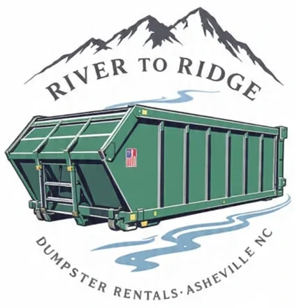 River to Ridge Dumpster Rentals logo for Asheville dumpster rental company