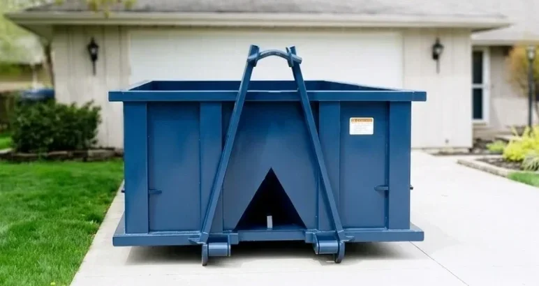 12-yard roll-off dumpster for residential property cleanouts